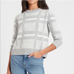 Banana Republic Check Crew Neck Sweater